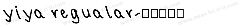 yiya regualar字体转换